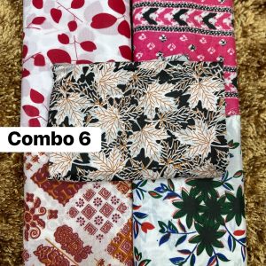 মাত্র ১৪০০ টাকায় ৫ সেট থ্রি-পিস Combo 6